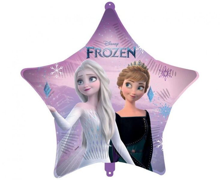 Folija balons "Frozen 2 Wind Spirit - Ledus sirds 2", zvaigznes forma, 46 cm