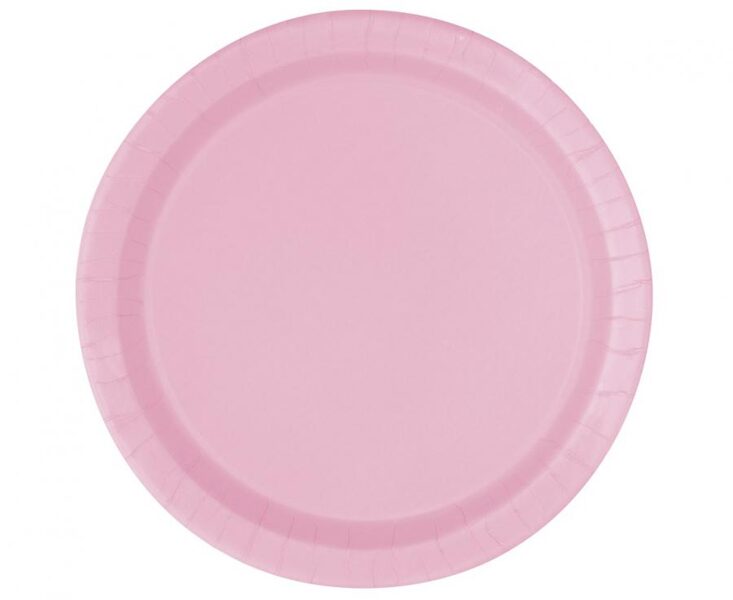 Šķīvīši "Vienkrāsaini", rozā krāsa, 8 gb., 17 cm