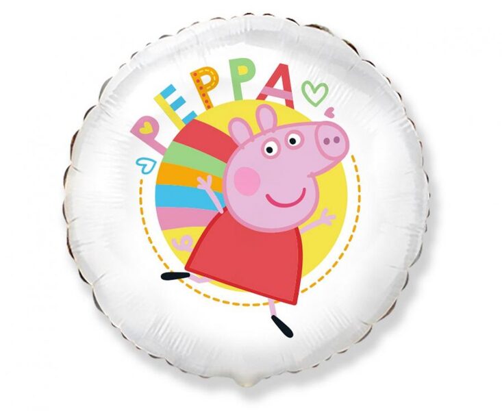  Folija balons "Happy Peppa", 46 cm