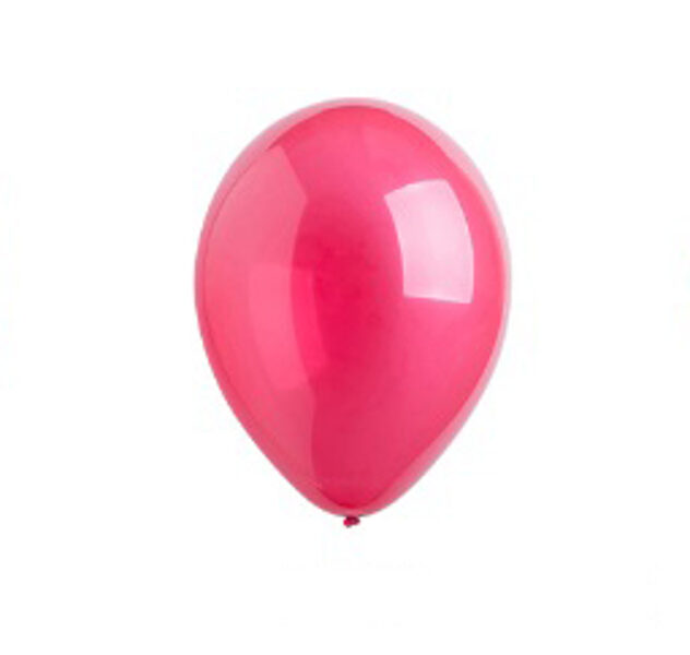 28 cm balons "Crystal", caurspīdīgs, ogu sarkanā krāsa - 1 gb.