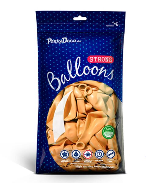 13 cm balons, oranžā krāsa - 100 gb iepakojums