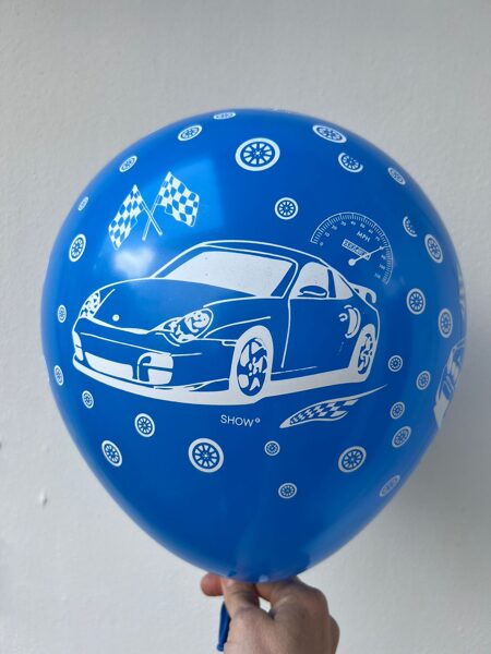 30 cm lateksa balons Automobils - 1 gb.