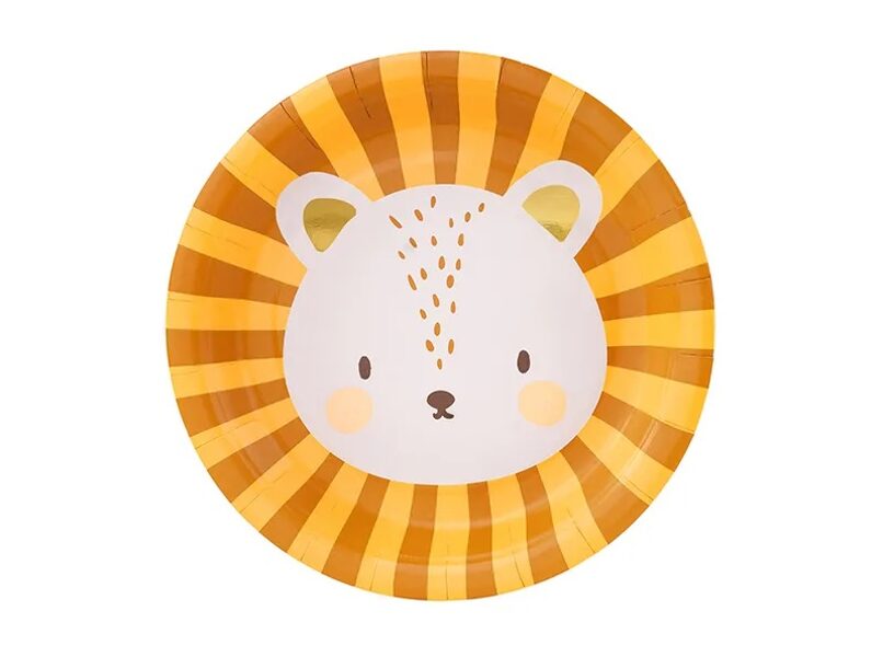 Papīra šķīvīši "Lauva", 18 cm