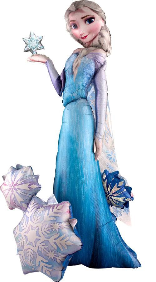 Staigājošais folija balons "Elza -Elsa the snow queen", 88 cm x 144 cm
