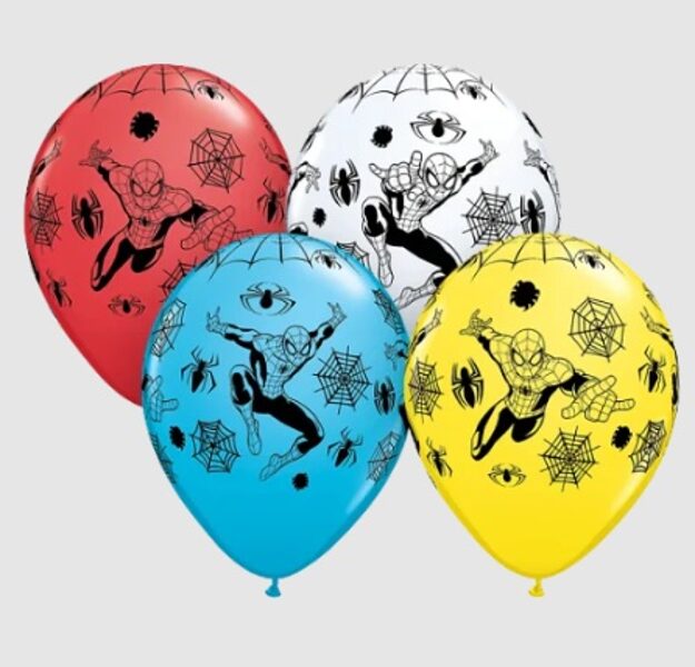 28 cm lateksa balons "Spiderman" - 1 gb.