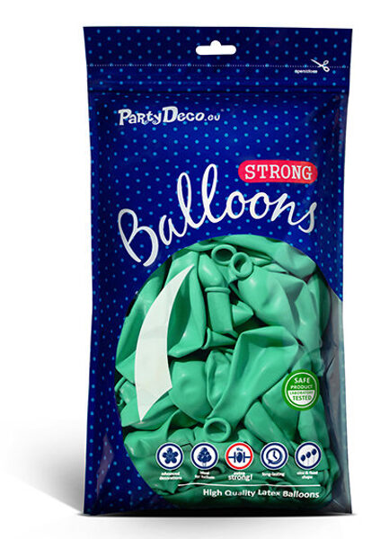 Balonu iepakojums, 50 gb., 30 cm, mint krāsa
