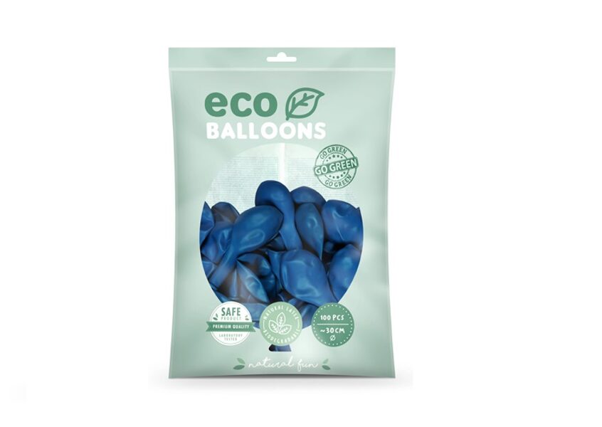 Balonu iepakojums "Eco", 100 gb., 30 cm,  rudzupuķu krāsa