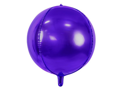 Folija balons, apaļš, 40 cm, violetā krāsa