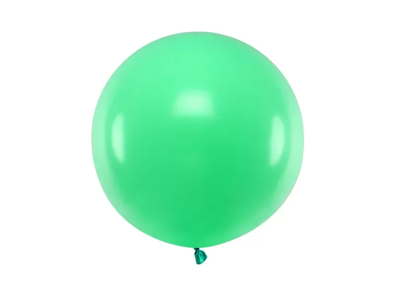 1 m balons, apaļš, zaļā krāsa - 1 gb.