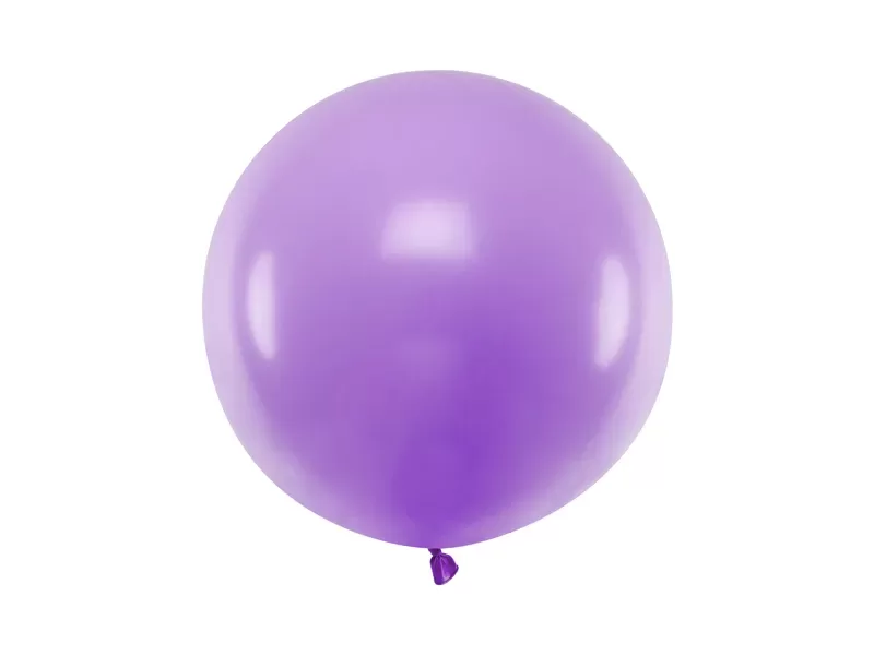 60 cm lateksa balons, lavandas lillā krāsa, pastelis - 1 gb.