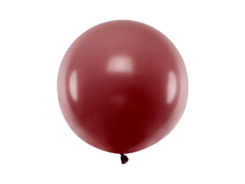 60 cm lateksa balons, burgundy krāsa (Pastel Burgundy) - 1 gb.