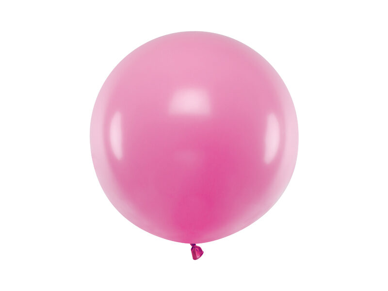 60 cm lateksa balons, gaiša fuksijas krāsa, pastelis - 1 gb.