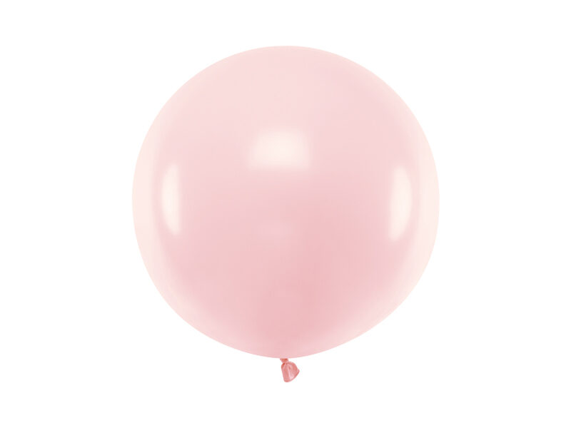 60 cm lateksa balons, rozā krāsa, pastelis - 1 gb.