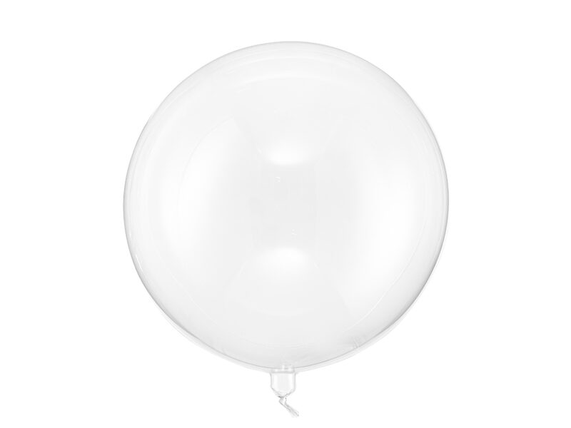 Apaļš caurspīdīgs balons "Kristāls", 40 cm