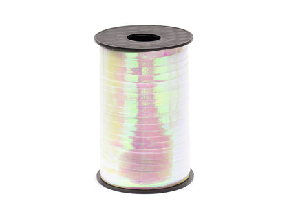 Plastikāta lente varavīksnes krāsā, metāliska, 5 mm, 225 m