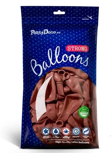 Balonu iepakojums, 100 gb., 30 cm, burgundiešu krāsa