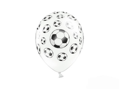 30 cm lateksa balons ar futbola bumbām - 1 gb.