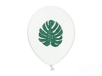 30 cm lateksa balons "Aloha", monsteras lapa - 1 gb.