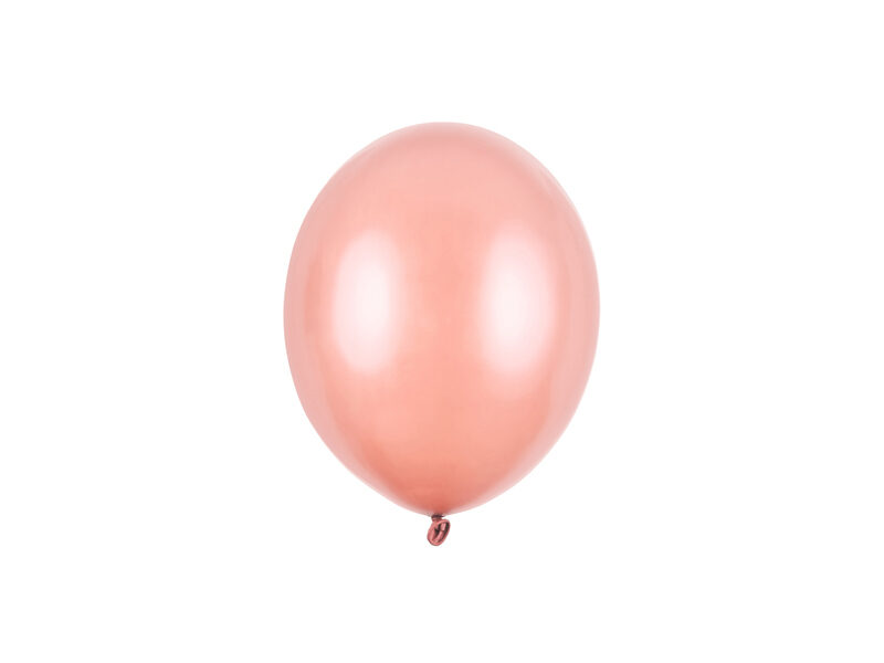13 cm balons, rozā zelts, perlamutrs - 1 gb.