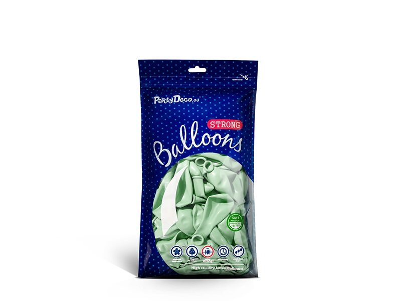 13 cm balons, pistāciju krāsa - 100 gb iepakojums
