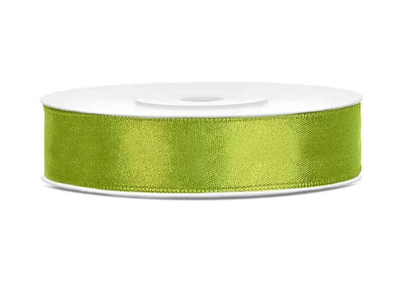 Satīna lente, 12mm/25m, zaļā krāsa