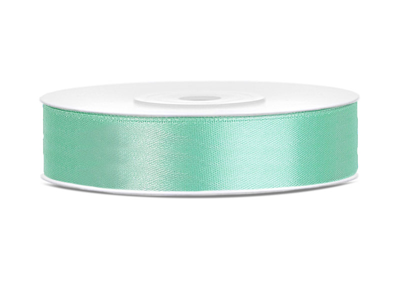 Satīna lente, 12mm/25m, mint krāsa