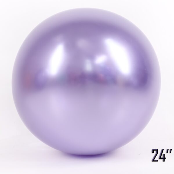 60 cm hromēts balons, lillā krāsa - 1 gb.