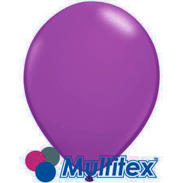 46 cm lateksa balons, tumši violetā krāsa, ovāla forma, pildīšanai ar gaisu - 1 gb.