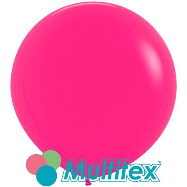 90 cm Multitex balons, apaļš, fuksijas krāsa - 1 gb.