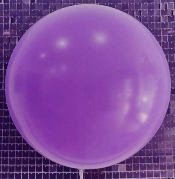 90 cm Multitex balons, apaļš, tumši violetā krāsa - 1 gb.