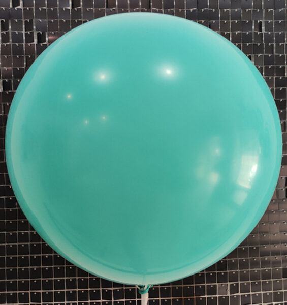 90 cm Multitex balons, apaļš, tirkīzā krāsa - 1 gb.