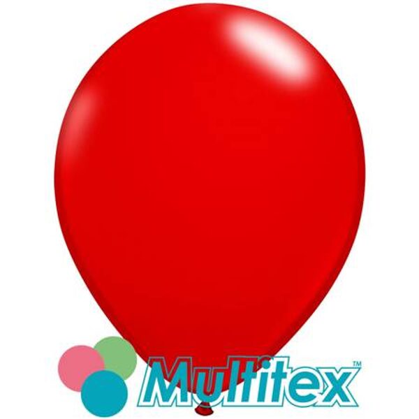 13 cm lateksa balons Multitex, koši sarkanā krāsa - 1 gb.