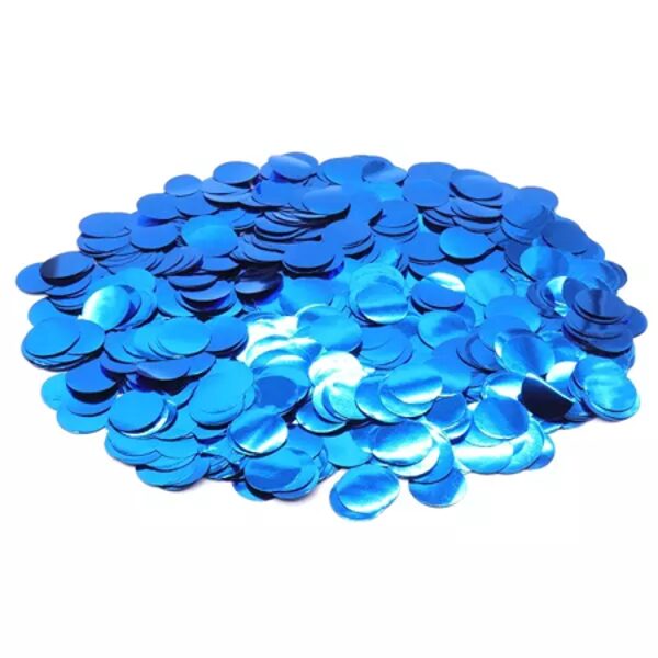 Folija konfetti, zilā krāsa, 10 mm, 50 g