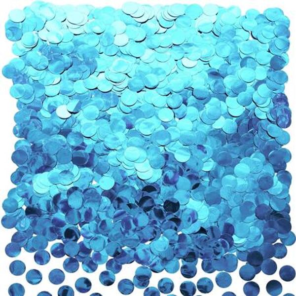 Folija konfetti, gaiši zilā krāsa, 10 mm, 45 g