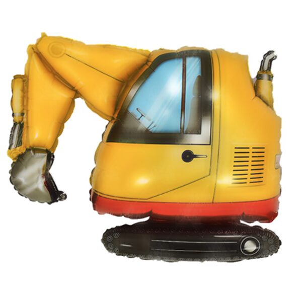 Folija balons "Dzeltenais ekskavators", 75cm*63cm