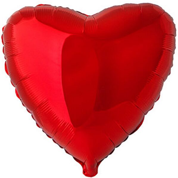 Folija balons FX "sirds", 46 cm, sarkanā krāsa