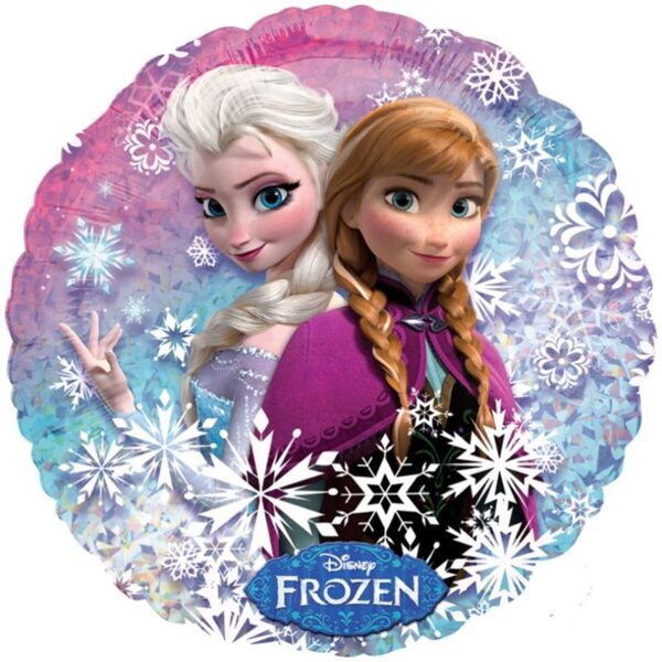 Folija balons "Frozen - Anna un Elsa", apaļš, 43 cm