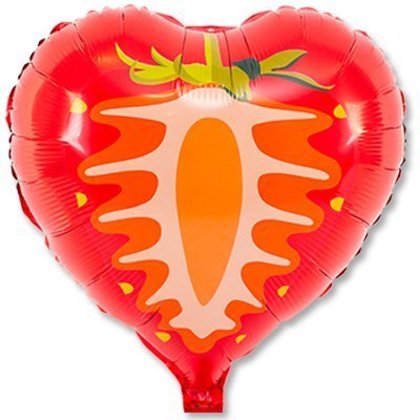 Folija balons "Zemene", 45 cm