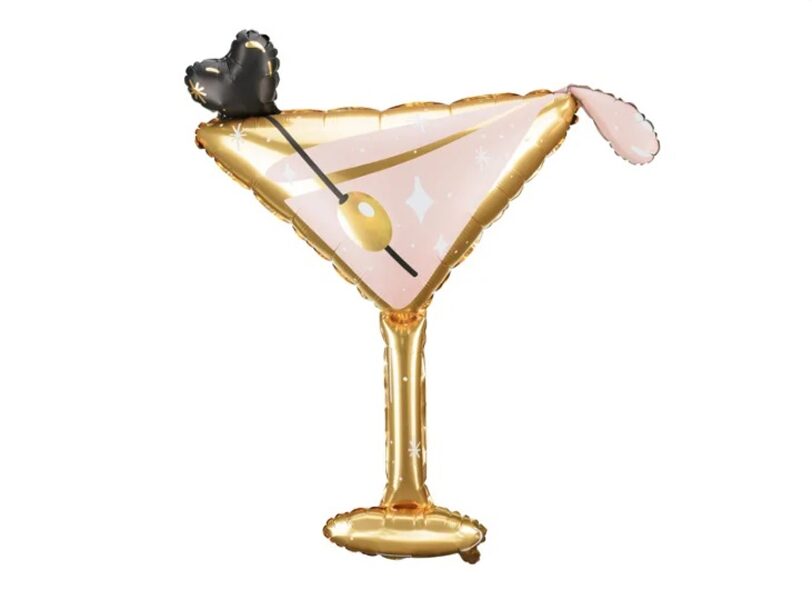 Folija balons "Martini glāze", 126 x 93 cm