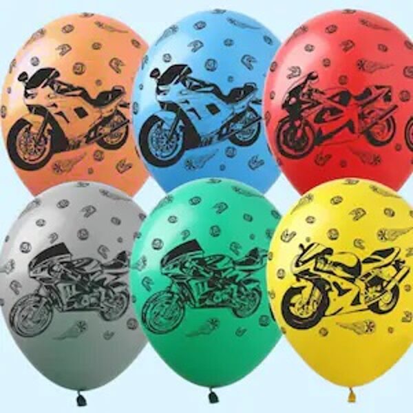 30 cm lateksa balons Moto - 1 gb.
