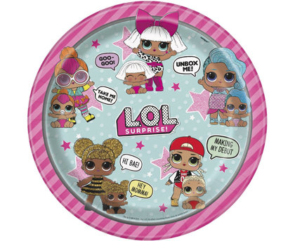 Šķīvīši "LOL Suprise", 8 gb., 22 cm