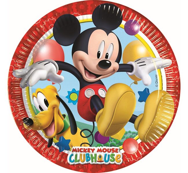 Šķīvīši "Mickey Mouse club", 23 cm, 8 gb