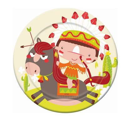 Šķīvīši "Indiāņi", 18 cm, 6 gb