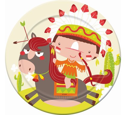 Šķīvīši "Indiāņi", 23 cm, 6 gb