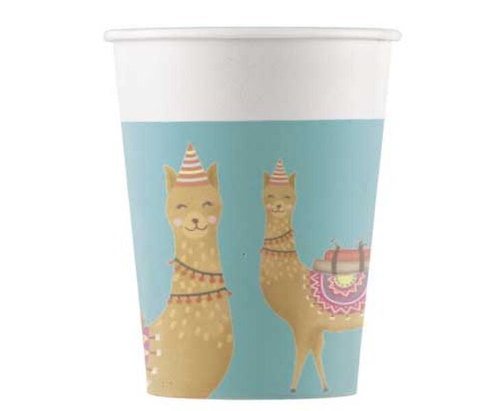 Glāzes "Jautra Lama", 8 gb, 200 ml