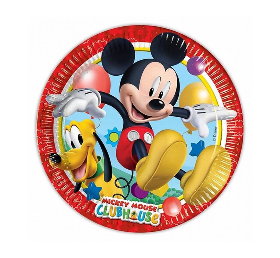 Šķīvīši "Mickey Mouse club", 20 cm, 8 gb