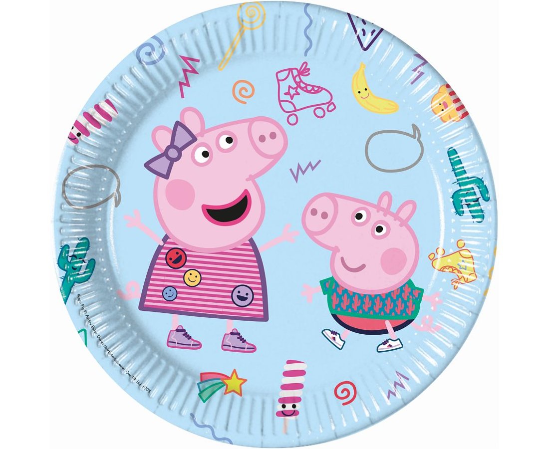 Šķīvīši "Peppa Pig - party" 23 cm