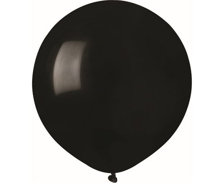 48 cm balons, melnā krāsa - 1 gb.