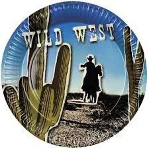 Šķīvīši "Wild West", 23 cm, 6 gb