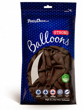 Balonu iepakojums, 100 gb., 30 cm, brūnā krāsa